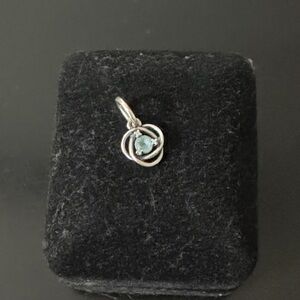 Pandora march birthstone eternity circle dangle charm